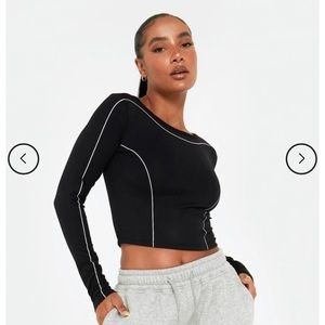 Lazuli Label piped long sleeve